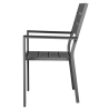 Valletta Slatted Chairs in Gray - Set of 4