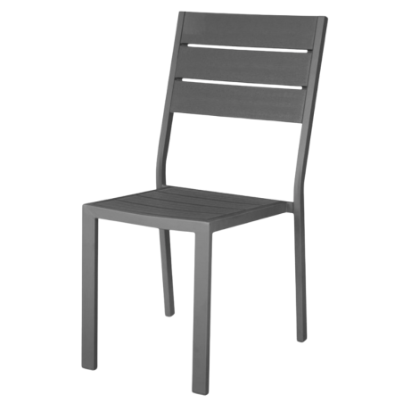 Sedia a Doghe Valletta in Grigio - Set di 4