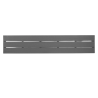 Valletta Slatted Benches in Gray - Set of 2