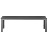 Valletta Slatted Benches in Gray - Set of 2
