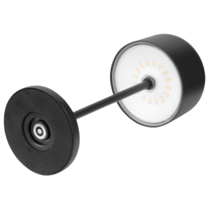 Table Lamp with Round Shade Lucca Black - 200 mm