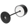 Table Lamp with Round Shade Lucca Black - 200 mm