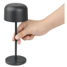 Table Lamp with Round Shade Lucca Black - 200 mm