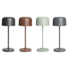 Table Lamp with Round Shade Lucca Black - 200 mm