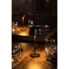Table Lamp with Round Shade Lucca Black - 200 mm