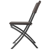 Sedie pieghevoli in rattan PE marrone - Set di 2