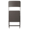 Sedie pieghevoli in rattan PE marrone - Set di 2