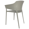 Lorenzo Gray Café Armchairs - Set of 2