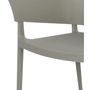 Lorenzo Gray Café Armchairs - Set of 2