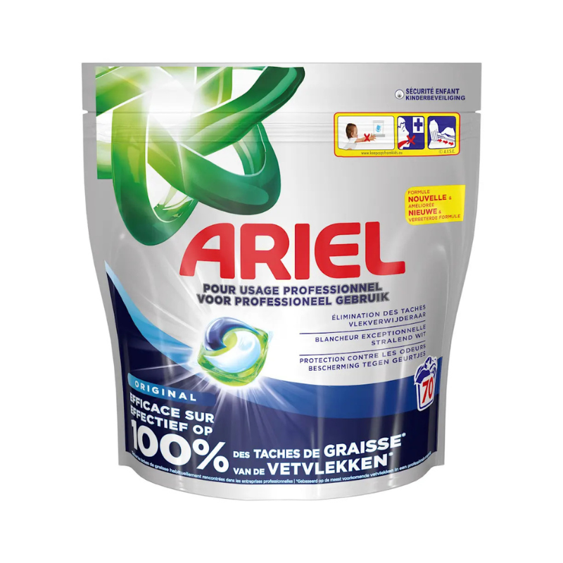 Capsules de Lessive Allin1 Pods Lavage Régulier - 70 Doses - Ariel Professional Capsules de Lessive Allin1 Pods Lavage Régulier - 70 Doses - Ariel Professional