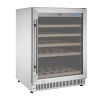 Rafraîchisseur à Vin Dessous de Comptoir Inox - 118 L