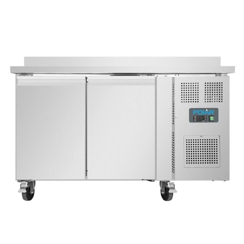 Tavolo Refrigerato Positivo 2 Porte Serie U con Alzatina - 282L - Polar Tavolo Refrigerato Positivo 2 Porte Serie U con Alzatina - 282L - Polar