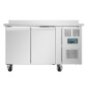 Tavolo Refrigerato Positivo 2 Porte Serie U con Alzatina - 282L - Polar