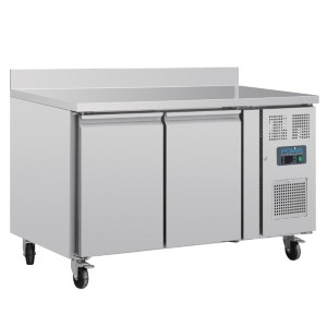 Tavolo Refrigerato Positivo 2 Porte Serie U con Alzatina - 282L - Polar