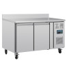 Tavolo Refrigerato Positivo 2 Porte Serie U con Alzatina - 282L - Polar