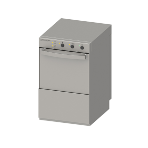 Lavastoviglie Professionale con Dosatore di Liquido di Risciacquo e Detergente - 40 x 40 cm - Dynasteel