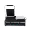 Grill a contatto doppio piastre scanalate
