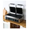 Grill a contatto doppio piastre scanalate