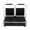 Grill a contatto doppio piastre scanalate