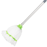Testa Mop in Microfibra con Fascia Verde - 0,15 kg