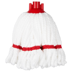 Testa Mop in Microfibra con Banda Rossa - 0,15 kg