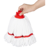 Testa Mop in Microfibra con Banda Rossa - 0,15 kg