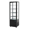 Vetrina Refrigerata - Porta Curva - Nero Serie C 235 L