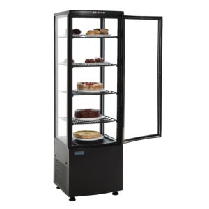 Black Refrigerated Display Case Series C 235 L - Polar