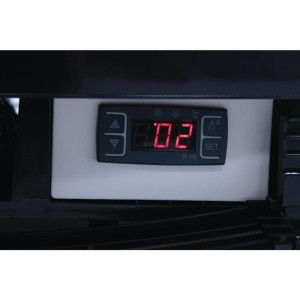 Vetrina Refrigerata - Porta Curva - Nero Serie C 235 L