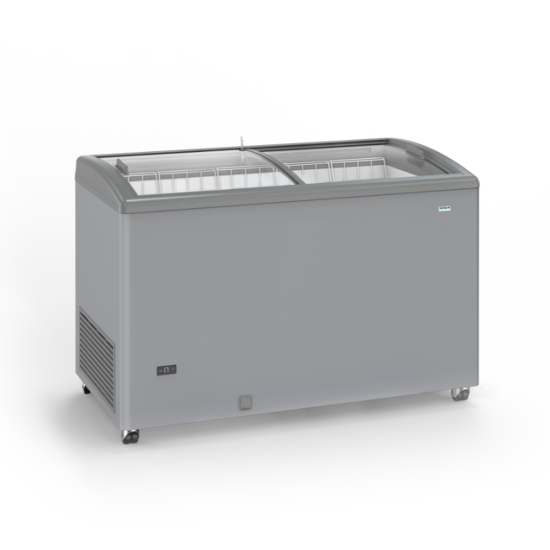 Congelatore in acciaio inox con porte scorrevoli vetrate - 400 L Congelatore in acciaio inox con porte scorrevoli vetrate - 400 L