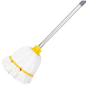 Testa Mop in Microfibra con Fascia Gialla - 0,15 kg
