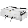 Grill a contatto doppio piastre scanalate