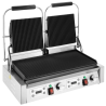 Grill a contatto doppio piastre scanalate
