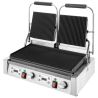 Grill a contatto doppio piastre scanalate