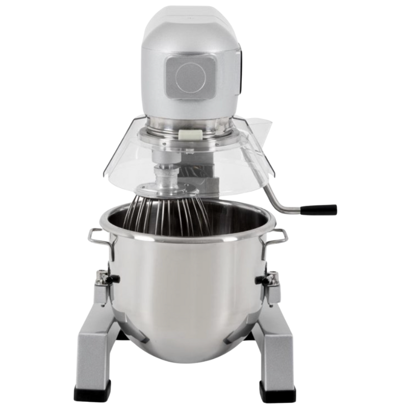 Sbattitore Miscelatore Planetario Digitale in Alluminio e Acciaio Inox - 10 L Sbattitore Miscelatore Planetario Digitale in Alluminio e Acciaio Inox - 10 L