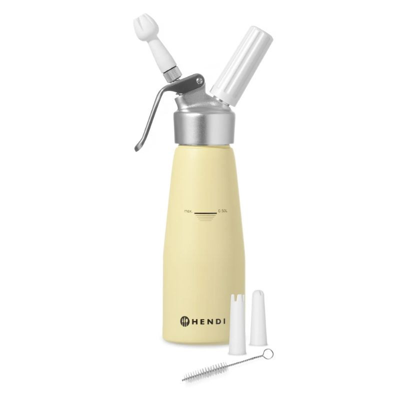 Sifone per panna montata giallo - 0,5 L - HENDI Sifone per panna montata giallo - 0,5 L - HENDI