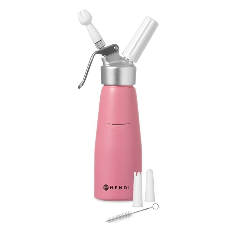 Sifone per panna montata rosa - 0,5 L - HENDI Sifone per panna montata rosa - 0,5 L - HENDI