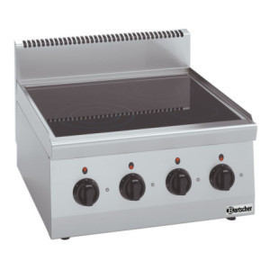 Fornello Elettrico da Appoggio 4 Fuochi Vetroceramica - Serie 600