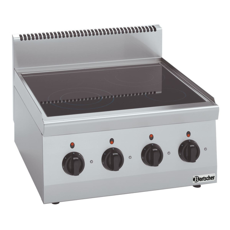 Fornello Elettrico da Appoggio 4 Fuochi Vetroceramica - Serie 600