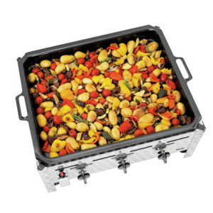 Grill Combinato a Gas - 3 Bruciatori