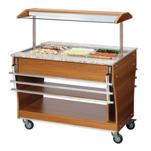 Carrello Buffet Caldo - 3 x GN 1/1