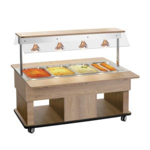 Carrello Buffet Caldo Bambino - 4 x GN 1/1