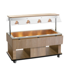 Carrello Buffet Caldo Bambino - 4 x GN 1/1