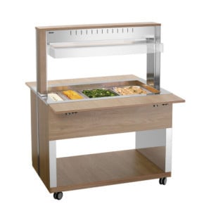Carrello Buffet Caldo - 3 x GN 1/1