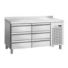 Tavolo Refrigerato Positivo 6 Cassetti GN 1/1 con Alzatina
