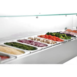 Saladette Refrigerata da Appoggio - 10 x GN 1/4