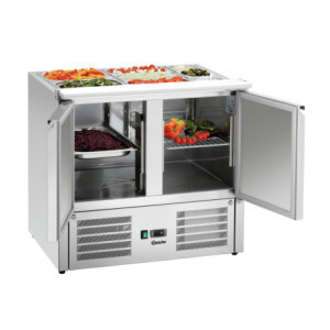 Saladette Refrigerata a 2 Porte - 2 x GN 1/1 e 3 x GN 1/6