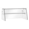 Vetrina in Vetro per Saladette Refrigerata a 2 Porte