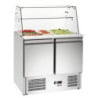 Vetrina in Vetro per Saladette Refrigerata a 2 Porte