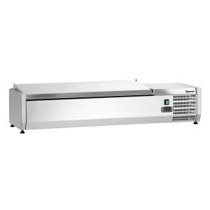 Saladette Refrigerata da Appoggio Inox - 3 x GN 1/3 + 1 x GN 1/2